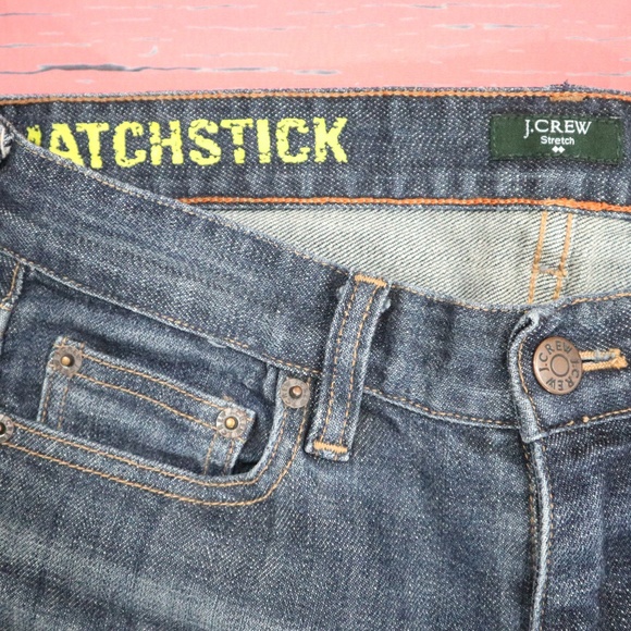 J.Crew Matchstick Jeans Medium Dark Wash 26 - Picture 7 of 8